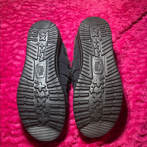 Hey Dude Charcoal Fur-Lined Slip-Ons - Picture 5 of 5